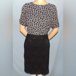 Chic Sunny Leigh Black Lace Micro Mini Pencil Skirt